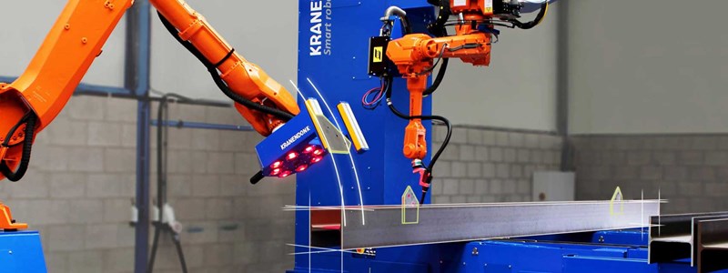 Robotic Steel Beam Assembly Line